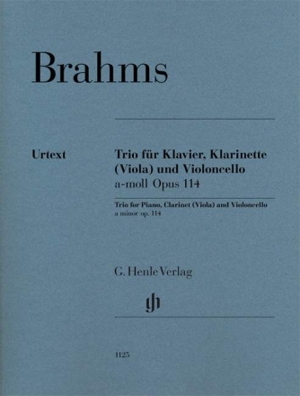 Trio a-Moll op.114 f�r Klarinette (Viola), Violoncello und Klavier Stimmen