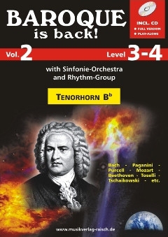 Baroque is back vol.2 (+CD) f�r 1-2 Tenorh�rner (Baritone) in B, Violinschl�ssel
