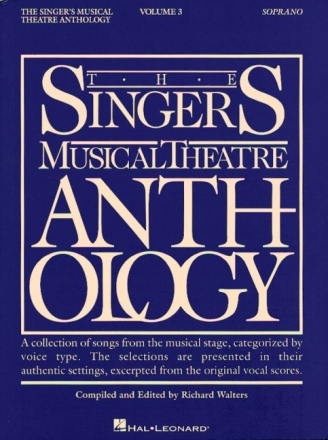 Singer Musical Theatre Anthology vol.3 for soprano and piano