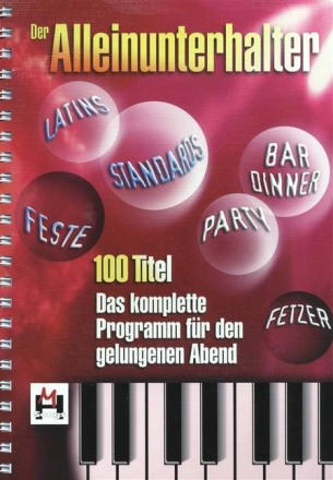 Der Alleinunterhalter  Songbook Din A4