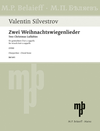 2 Weihnachtswiegenlieder f�r gem Chor a cappella Partitur (ukra/kyr)