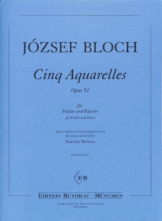 5 Aquarelles op.52 f�r Violine und Klavier