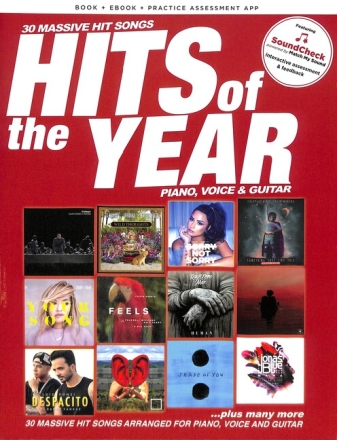 Hits of the Year 2017 (+Soundcheck) songbook piano/vocal/guitar
