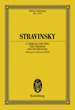 L'Oiseau de feu f�r Orchester Studienpartitur