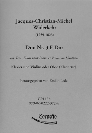 Duo F-Dur Nr.3 f�r Oboe (Klarinette/Violine) und Klavier