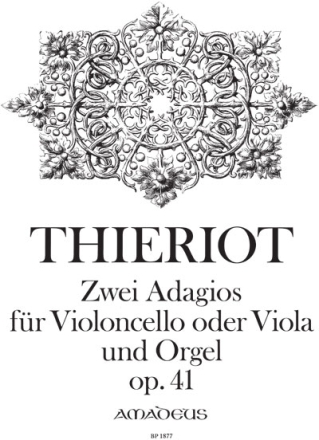 2 Adagios op.41: f�r Violoncello  (Viola) und Orgel