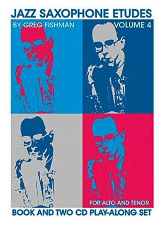 Jazz Saxophon Etudes vol.4 (+2 CD's) for alto and tenor saxophone