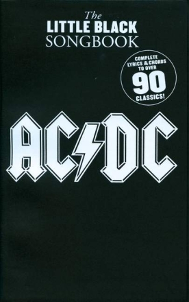 The little black Songbook: AC/DC lyrics/chords/guitar boxes Songbook