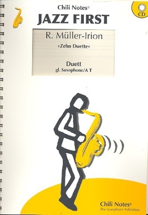 Zehn leichte bis mittelschwere Duette (+CD) A-T oder zwei gleiche Saxophone