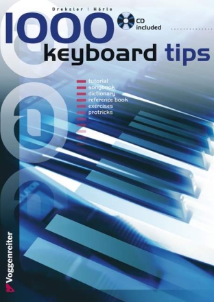 1000 Keyboard Tipps (englisch): Chords Rhythms Riffs Licks Scales Voicings Protricks