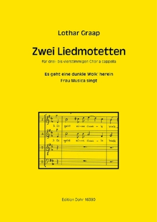 2 Liedmotetten f�r gem Chor a cappella Partitur