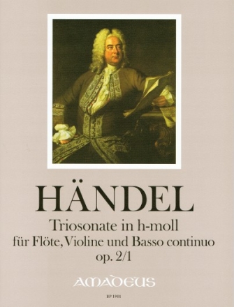 Triosonate h-Moll op.2,1 f�r Fl�te, Violine und Bc Stimmen