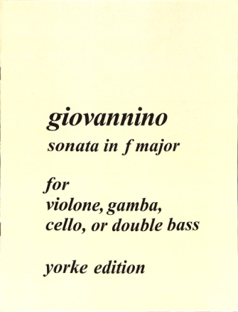 Sonata F major for violon (gamba, cello, double bass) and piano