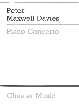 Peter Maxwell Davies: Piano Concerto (Miniature Score) Piano, Orchestra MINIATURE SCORE