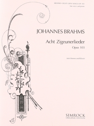 8 Zigeunerlieder op.103 f�r tiefe Singstimme und Klavier (dt/en)