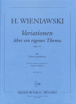 Variationen �ber ein eigenes Thema op.15 f�r Violine und Klavier