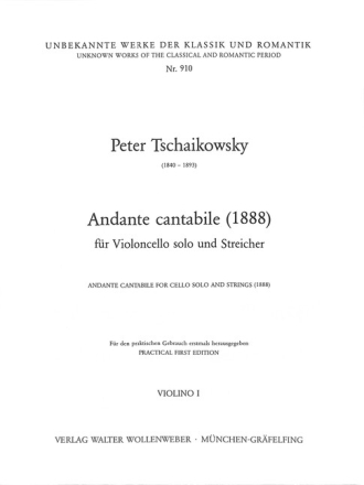 Andante cantabile f�r Violoncello und Streicher Violine 1