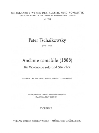 Andante cantabile f�r Violoncello und Streicher Violine 2