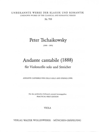 Andante cantabile f�r Violoncello und Streicher Viola