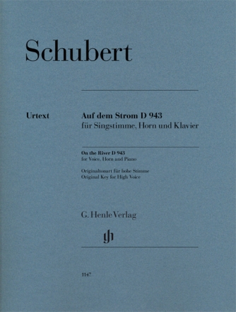 Auf dem Strom D943 f�r Gesang (hoch), Horn (Violoncello) und Klavier Stimmen (mit zus�tzlicher Hornstimme in F)