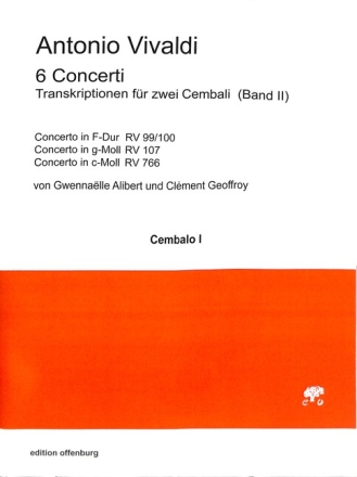 6 Concerti  f�r 2 Cembali Partitur und Stimmen