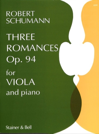 3 Romances op.94 for viola and piano