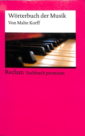 W�rterbuch der Musik Neuausgabe 2018