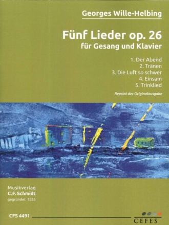 5 Lieder op.26 f�r Gesang und Klavier