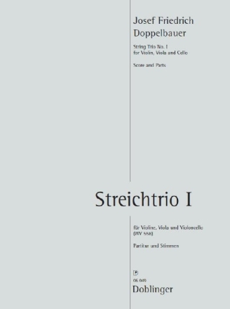Trio Nr.1 WV558 f�r Violine, Viola und Violoncello Partitur und Stimmen
