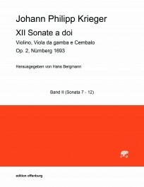 12 Sonate a doi op.2 Band 2 (Nr.7-12) f�r Violine, Viola da gamba und Cembalo Partitur und Stimmen
