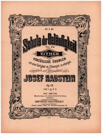 Schule der Gel�ufigkeit op.13,2 f�r Zither