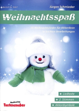 Weihnachtsspa� f�r 1-2 Akkordeons (mit Texten und Akkorden) Spielpartitur