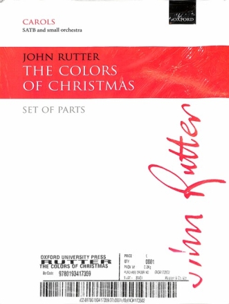 The Colours of Christmas for mixed chorus and instruments set of parts