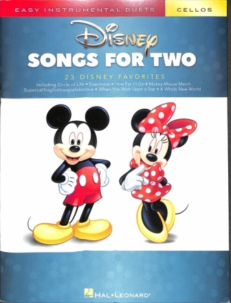 Disney Songs: for 2 cellos score