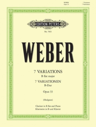 7 Variations Bb major op.33 for clarinet and piano