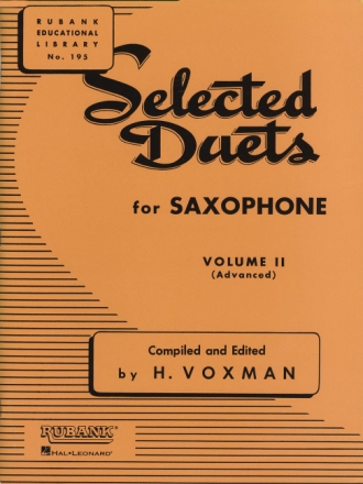 Selected Duets vol. 2 for saxophones score