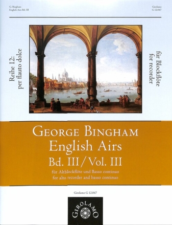 English Airs Band 3 f�r Altblockfl�te und Bc Partitur und Stimme (Bc ausgesetzt)