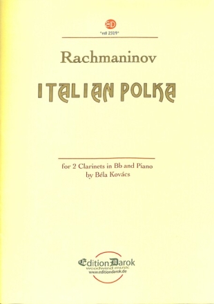 Italian Polka for 2 clarinets and piano score and parts