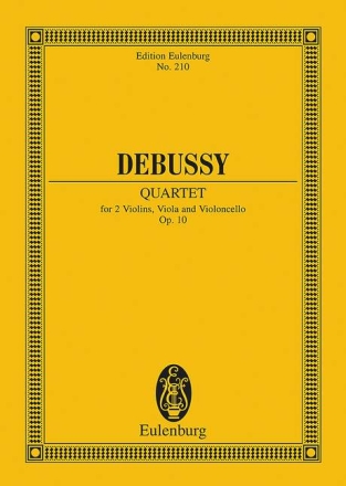 Streichquartett op.10 f�r Streichquartett Studienpartitur