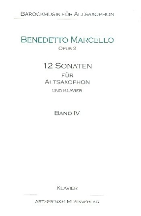 12 Sonaten op.2 Band 4 (Nr.10-12) (+CD) f�r Altsaxophon und Bc Klavierpartitur