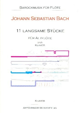 11 langsame St�cke f�r Altfl�te und Klavier Klavierpartitur