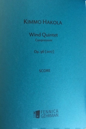 Compressions op.96 for 5 wind instruments score