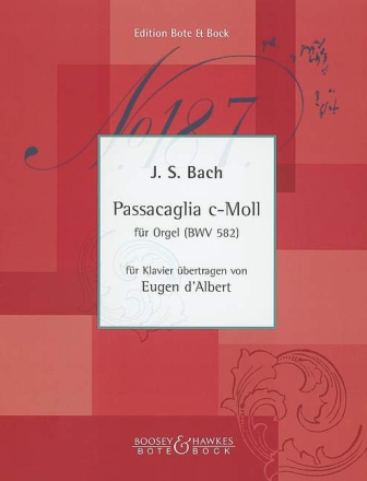 Passacaglia c-Moll BWV582 f�r Orgel f�r Klavier