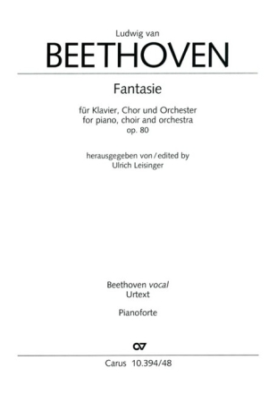 Beethoven: Fantasie f�r Klavier, Chor und Orchester Einzelstimme, Klavier