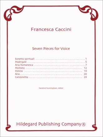 Francesca Caccini Sonetto and Other Works