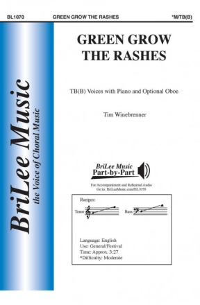 Tim Winebrenner Green Grow the Rashes M�nnerchor und Klavier Chorpartitur