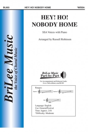 Hey! Ho! Nobody Home Frauenchor Chorpartitur