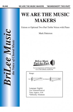 Mark Patterson We Are the Music Makers  Chorpartitur