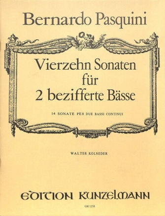 Vierzehn Sonaten f�r 2 bezifferte B�sse Partitur