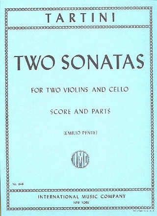 2 Sonatas for 2 violins and cello